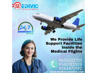 Gain Top-Class ICU Charter Air Ambulance Service in Coimbatore by Medivic